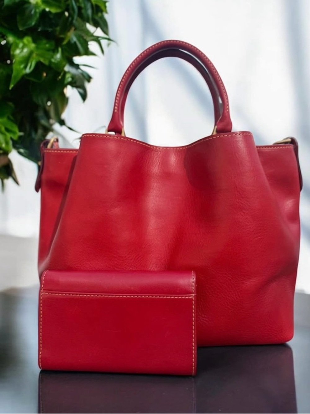Dooney & Bourke Florentine Barlow and Matching Continental Clutch Wallet - Picture 2 of 7